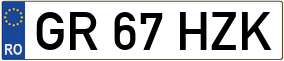 Trailer License Plate